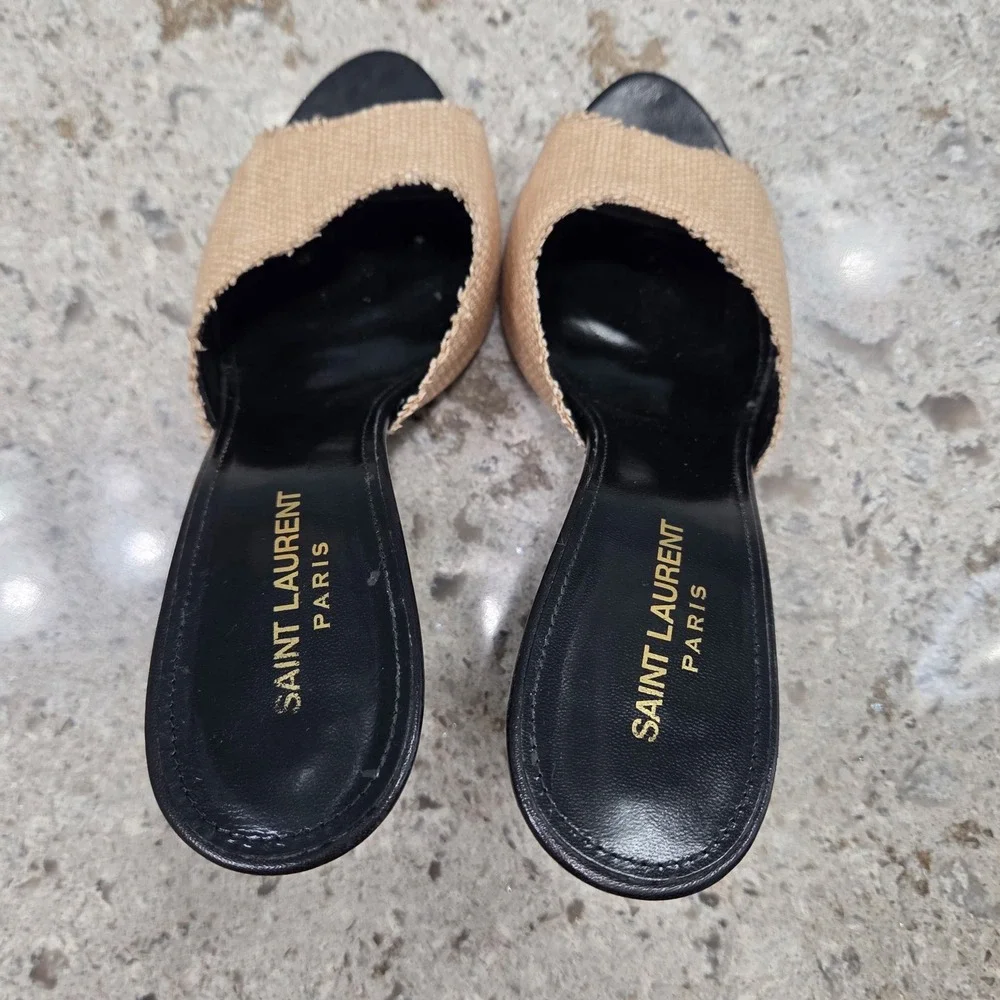 Saint Laurent Shoes Saint Laurent Black And Tan Womens Shoes 40 - Picture 6 of 10